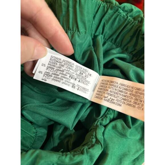 ZARA Women's Balloon Midi Skirt size XS NWT Pull On Crinkle Satin - Picture 4 of 9